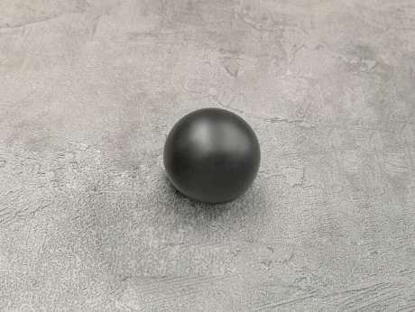 Карниз Quadrum Куля Болонь 160 см одинарний чорний матовий універсальний 19 мм гладка (кільця з гачками)