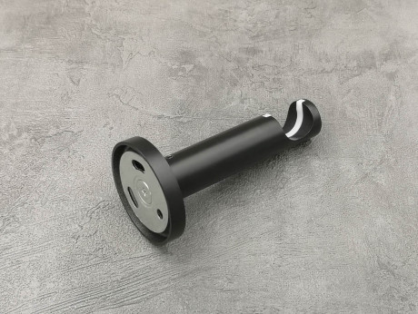 Карниз Quadrum Арезо 160 см одинарний чорний матовий універсальний 19 мм імпресійна