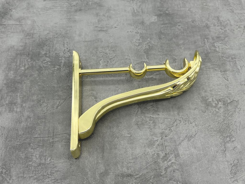 Тримач Ретро подвійний 19мм+25мм золото