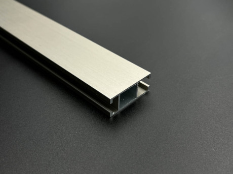 Карниз Quadrum Square line Заглушка 130 см подвійний сталь матова (тримач 14-17 см)