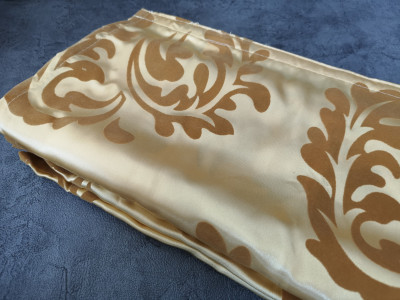Римська штора Mardom, фактурна тканина золото 60х180 см