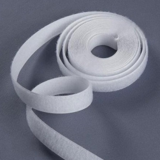 Лента-липучка Велкро пришивна мягка біла 20 мм