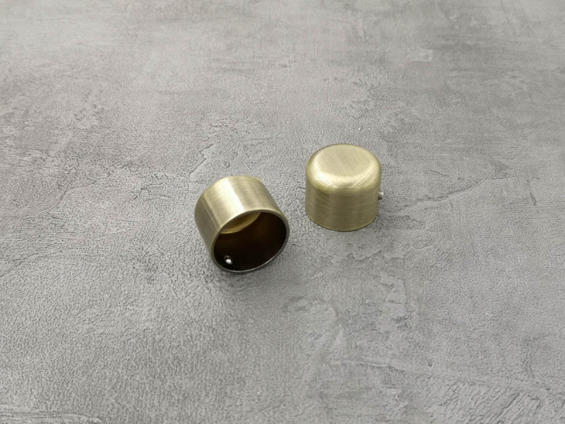 Карниз Quadrum заглушка 320 см подвійний Антик модерн 25/19 мм гладка (кільця з гачками)