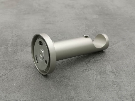 Карниз Quadrum Куля 300 см одинарний Сатин універсальний 25 мм гладка (кільця з гачками)