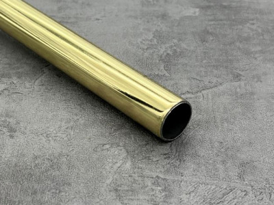 Труба гладка 3.0 м 25мм золото