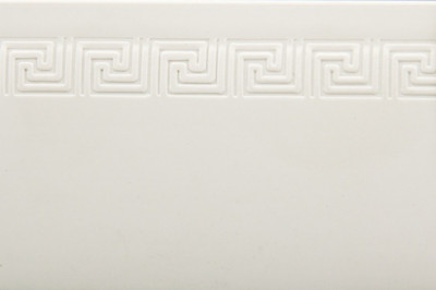 Декоративна накладка для пластикового карниза КС (ОМ) меандр білий
