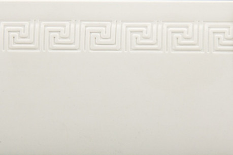 Накладка декоративная для пластикового карниза СМ/КСМ меандр белый