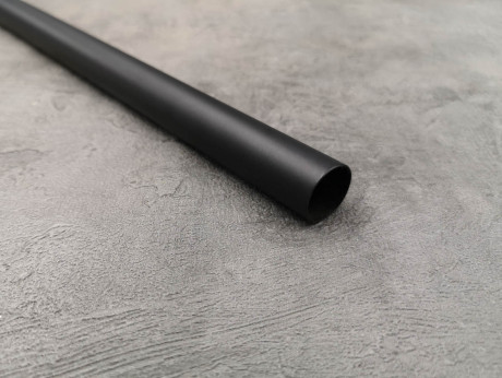 Карниз Quadrum Арезо 300 см подвійний чорний матовий універсальний 19/19 мм гладка/імпресійна (кільця з гачками)