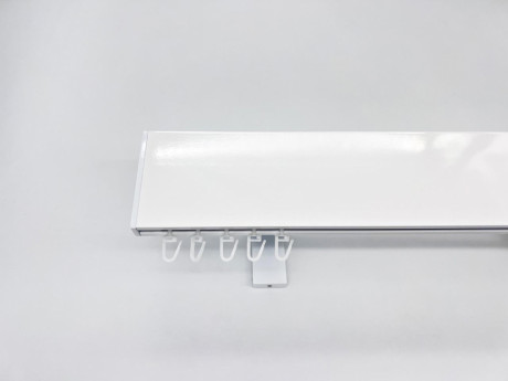 Карниз Quadrum Top line заглушка 170 см одинарний Білий (тримач 8 см)