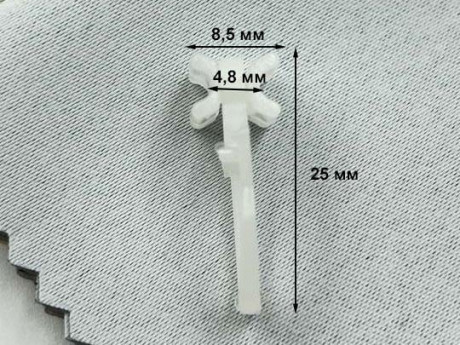 Бігунок-гачок Х для алюмінієвих карнизів Quadrum прозорий 50 шт.