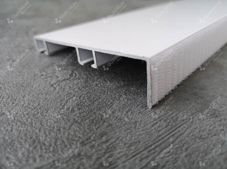 Стельовий карниз Quadrum подвійний посилений алюмінієвий з планкою 10 мм 150 см
