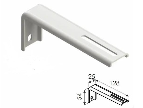 Тримач стіновий 13 см білий