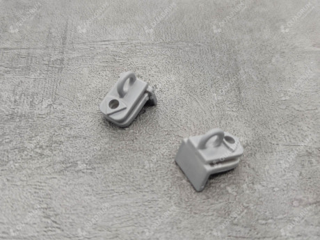 Стельовий карниз Quadrum DS подвійний посилений алюмінієвий 100 см Сірий